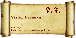 Virág Havaska névjegykártya