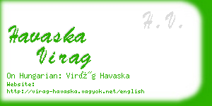 havaska virag business card